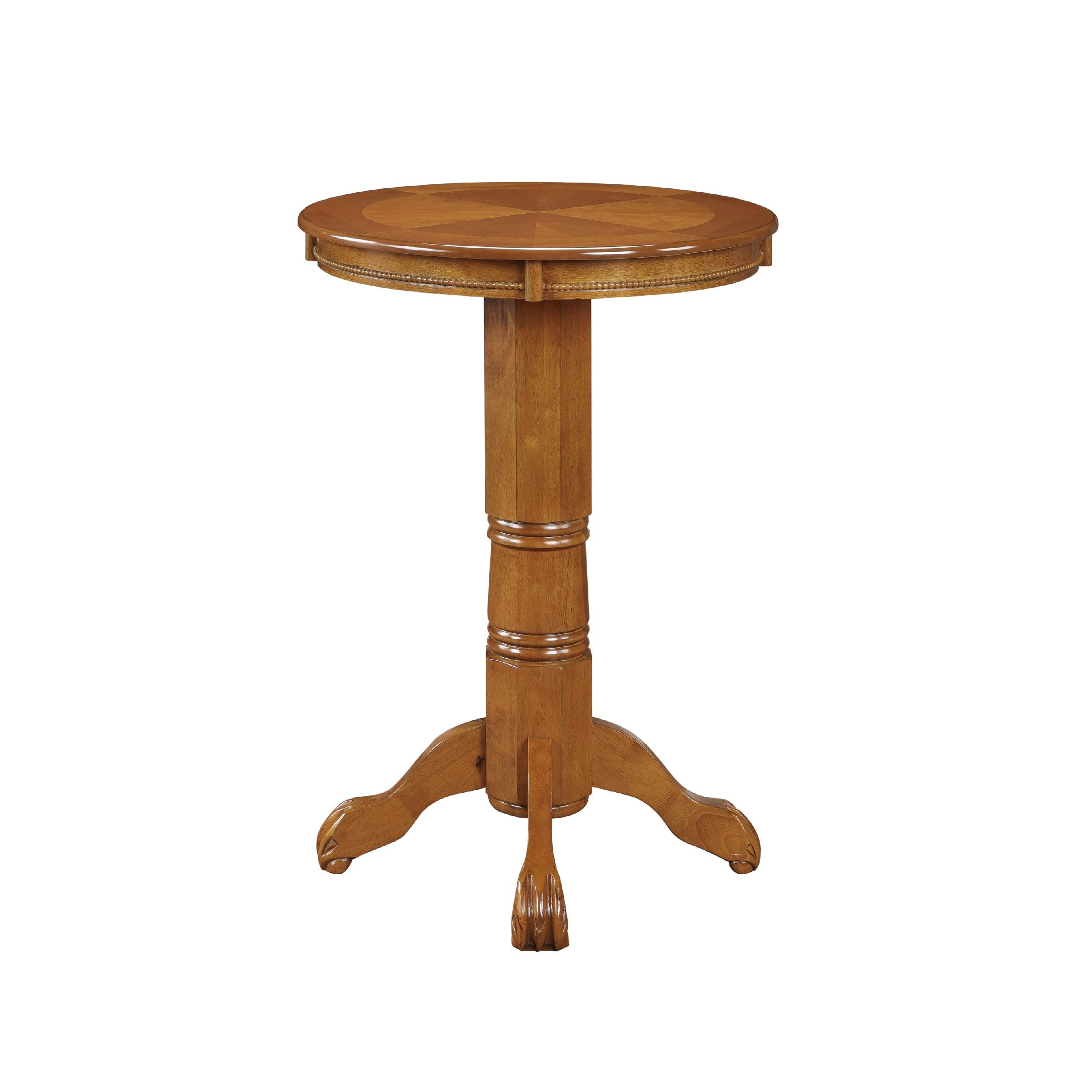 Benjara Ava 42 Inch Wood Pub Bar Table