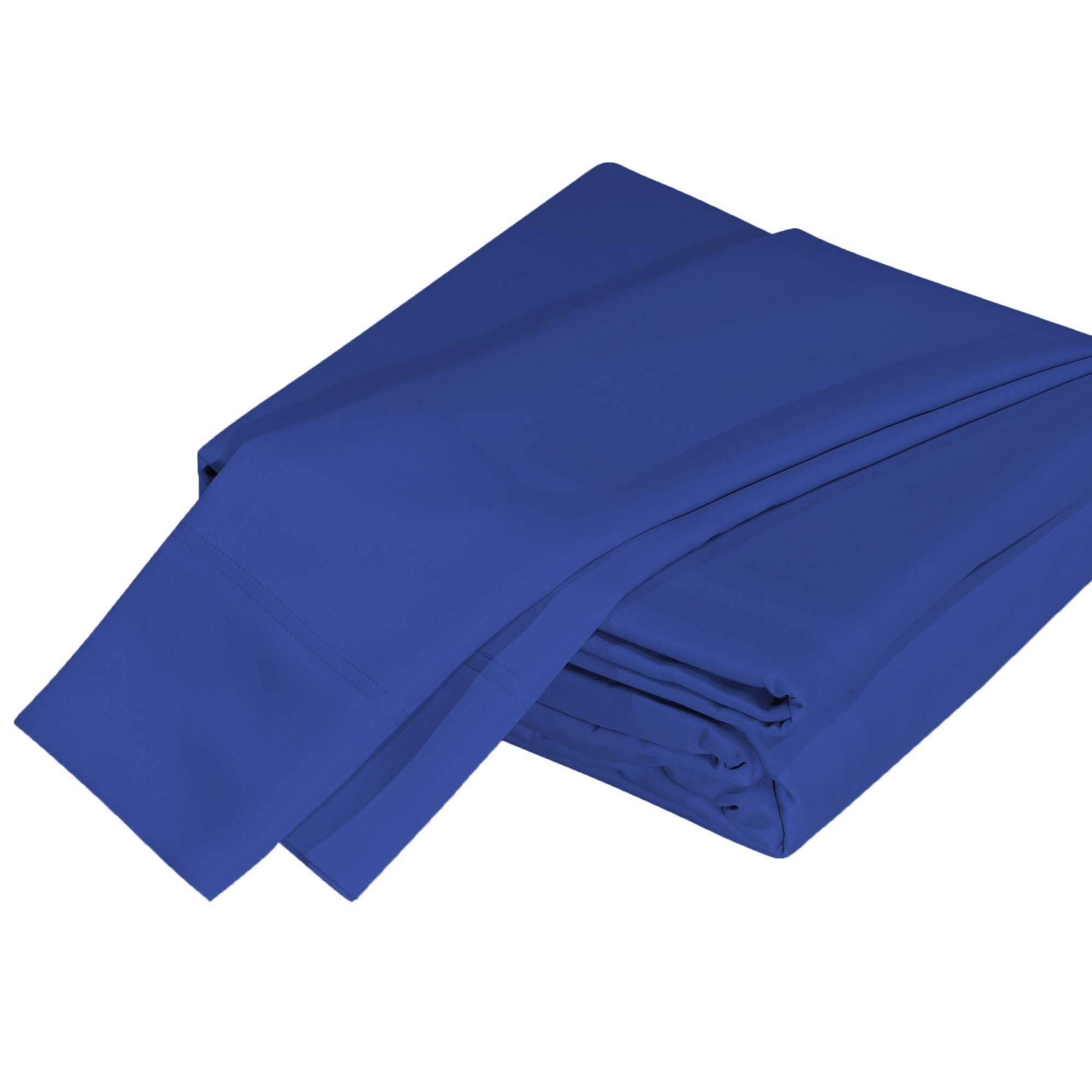 DTY Bedding Luxuriously Soft 100% Viscose Derived from Bamboo 4-Piece Sheet Set, Oeko-TEX Certified - King, Indigo