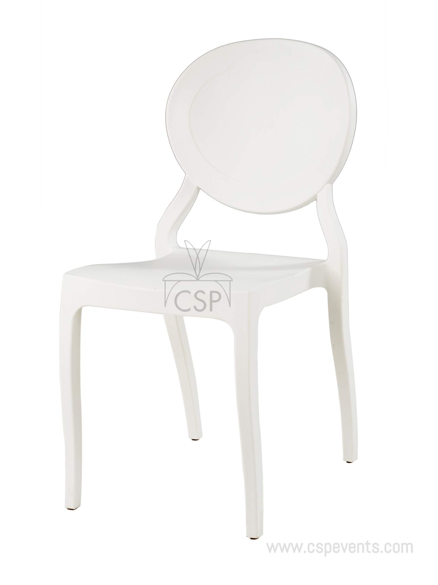 Commercial Seating Products Emma Armless White Chairs
