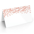 Printed Party Table Place Cards for All Occasions and Events, Set of 25 (Rose Gold)