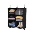 ClosetMaid 6-Shelf Fabric Hanging Closet Organizer with Garment Rod for Shirts, Sweaters, Pants, Hats, Shoes, Purses with Charco