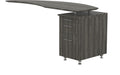 Safco Products Mayline MNRTPRLGS Medina 63 W Right Return for use with Desks, Sold Separately, Gray Steel Laminate