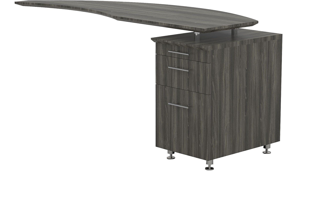 Safco Products Mayline Mnrtprlgs Medina 63&quot; W Right Return For Use With Desks, Sold Separately, Gray Steel Laminate