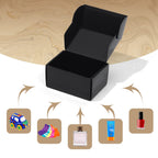 Zbeivan 6X4X3 Black Small Shipping Boxes, 20 Packs Corrugated Cardboard Mailer Boxes For Packaging Small Business Mailing Gifts