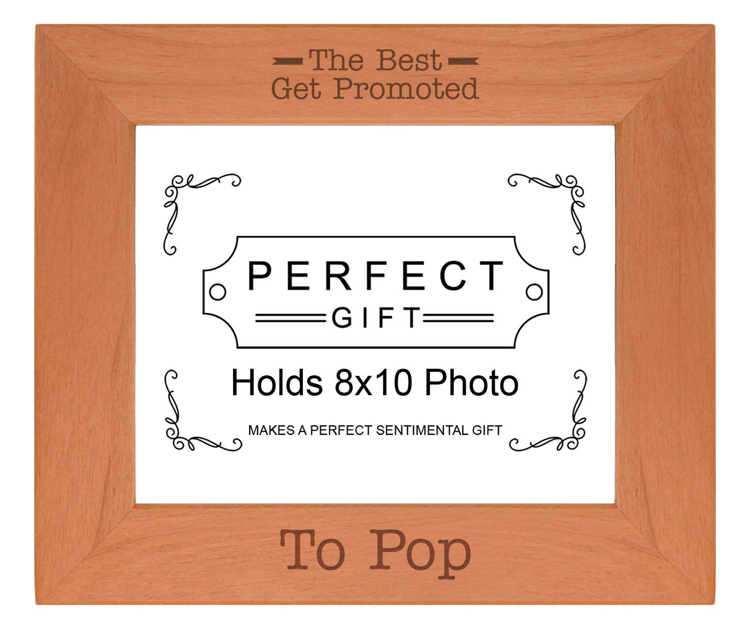 Sentimental Photo Frame The Best Get Promoted To Pop Wood Engraved 8x10 Landscape Picture Frame