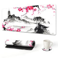 Aimsa Extended Gaming Mouse Pad, Xl Large Keyboard Mouse Mat Desk Pad With Stitched Edges, Durable Non-Slip Base Landscape Mouse