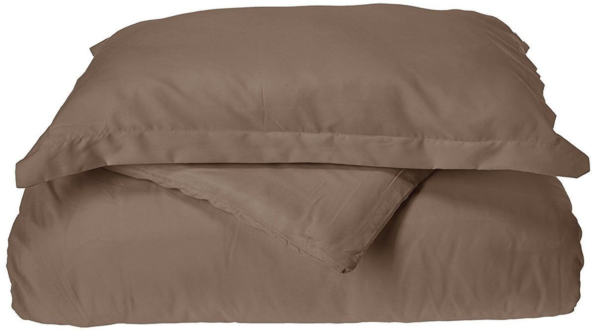 Elegant Comfort 1500 Premier Luxury Hotel Quality Super Soft Wrinkle Free And Fade Resistant 4-Piece Bed Sheet Set, Full, Taupe