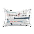 Keepreal Cute Navy Blue Dachshund Satin Pillowcase For Hair And Skin Silk Pillowcase - Satin Pillow Covers With Envelope Closure