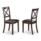 East West Furniture Lybo6-Cap-Lc 6 Pc Dining Table With Bench-Kitchen Tables Plus 4 Dining Chairs And Bench