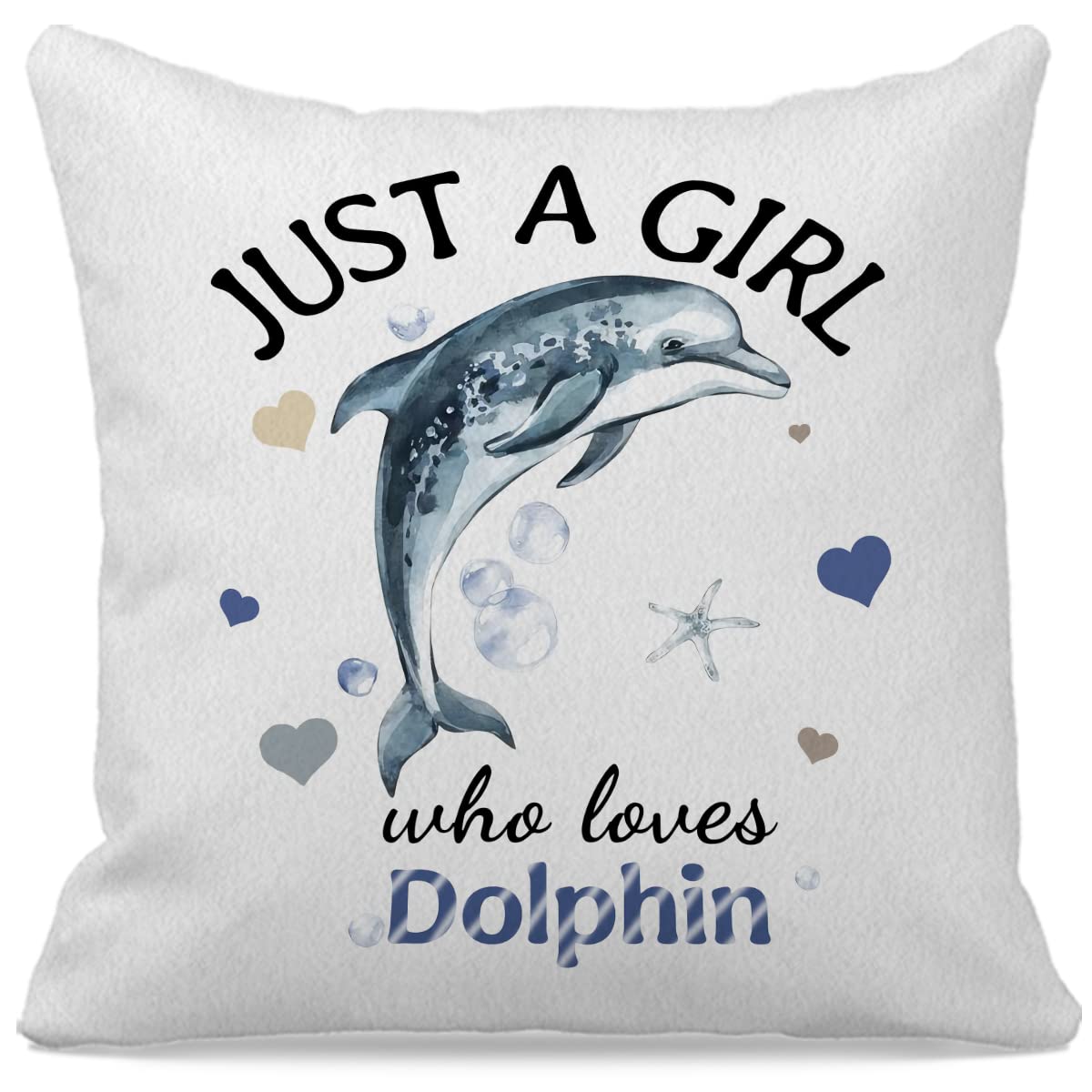 Grapehiker Dolphin Gifts,Dolphin Decor,Dolphin Pillow Covers 18X18,Dolphin Gifts For Women,Dolphin Office Supplies