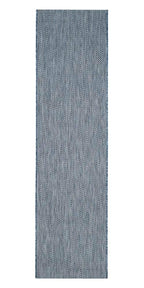 SAFAVIEH Courtyard Collection 2'3' x 10' Navy/Grey CY8022 Indoor/ Outdoor Patio Backyard Mudroom Runner Rug
