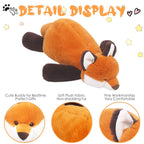 Arelux Soft Red Fox Stuffed Animals:22In Fox Plush Cute Cuddly Body Pillow Hug Sleeping Fluffy Wild Animal Toys Bed Decor Plushi