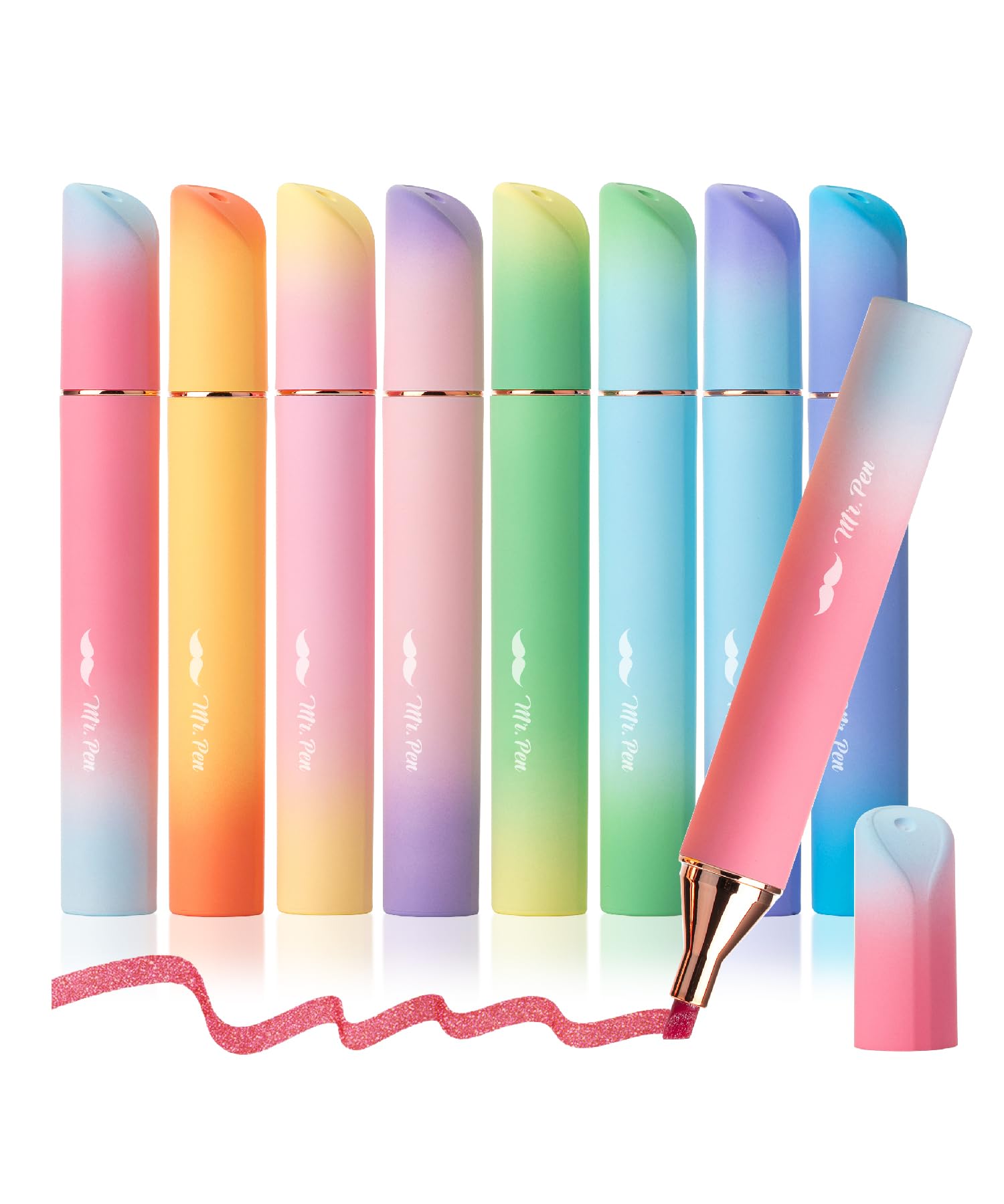 Mr. Pen- Aesthetic Highlighters And Pens No Bleed, Multicolor,