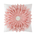 Oiseauvoler 3D Sunflower Handmade Throw Pillow Covers Decorative Pink Pillowcases For Couch Girls Bed Living Room Home Decor 18X