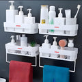 Hirsha Multipurpose WallMounted Bathroom Shelf Space Saving, Easy Install, Fast Draining & Easy Clean SelfAdhesive Bathroom Or
