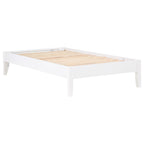 Coaster Home Furnishings Hounslow Contemporary Twin Size Pine Wood Platform Bed Frame Headboard Compatible Bed Base White 306128T