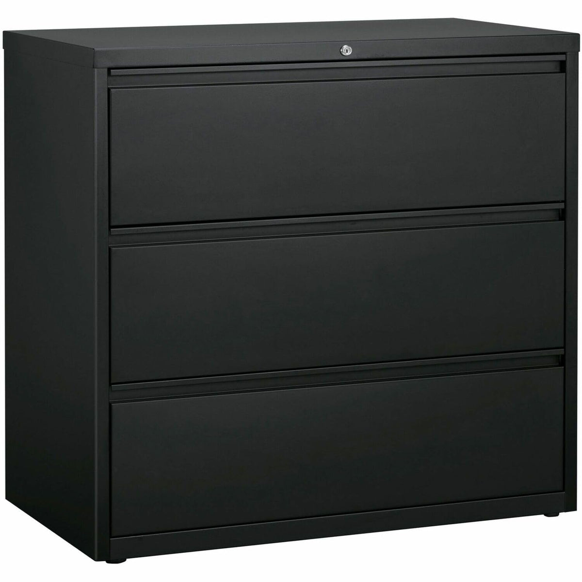 Lorell 3-Drawer Lateral File, 42 by 18-5/8 by 40-1/4-Inch, Charcoal