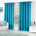 Rensum Plain Solid Long Crush Curtain for Living Room, 9Ft Curtain Drapes for Bedroom Kitchen, Heavy Polyester Panels with Eyele