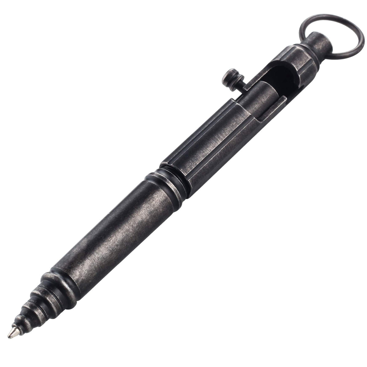 Smootherpro Heavy Duty Stainless Steel Bolt Action Pen For Tremor Parkinson Arthritic Hands Office Edc Pocket Signature Decent P