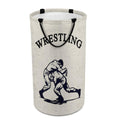 Wrestling Sport Vintage Large Laundry Basket Laundry Hamper Bag Washing Bin Collapsible Tall With Handles Travel Bathroom