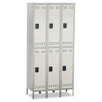 Safco Products Double Tier Locker, 3 Column, Gray