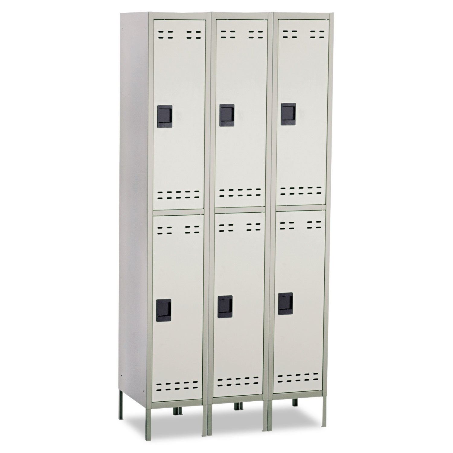Safco Products Double Tier Locker, 3 Column, Gray