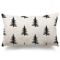 Dfxsz Christmas Pillow Covers 12X20 Inch Christmas Tree Decorative White Throw Pillow Covers Winter Famliy Decoration For Home C