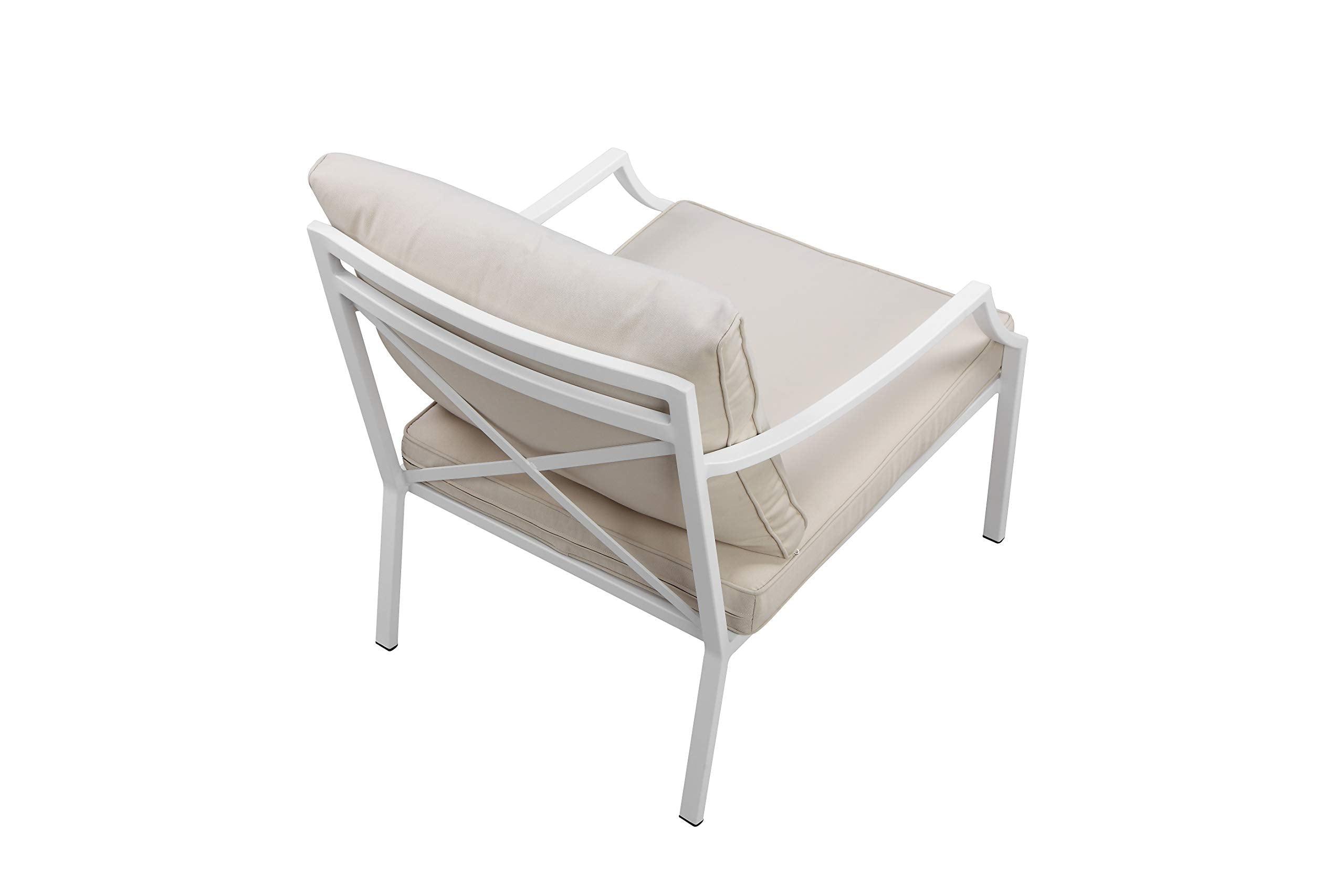 Pangea Home Palma 4Pc Wht Sofa Set, White