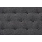 Baxton Studio Arne Mid-Century Modern Dark Grey Fabric Upholstered Walnut Finished Bench