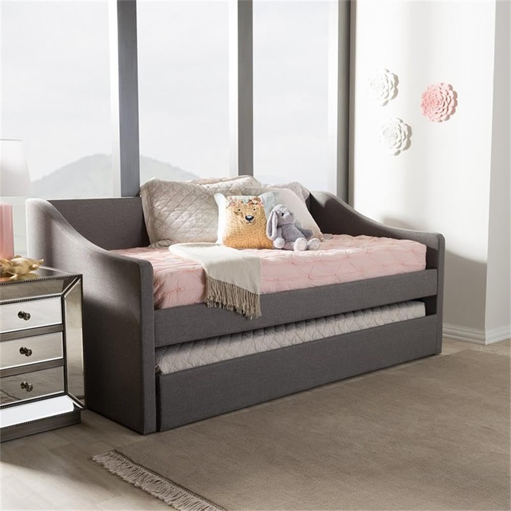 Baxton Studio Barnstorm Upholstered Daybed Grey