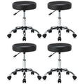 KLASIKA Adjustable Hydraulic Rolling Swivel Stool Chair with Cushion and Wheels, PU Leather Rotating Stool Chair for Office Salo