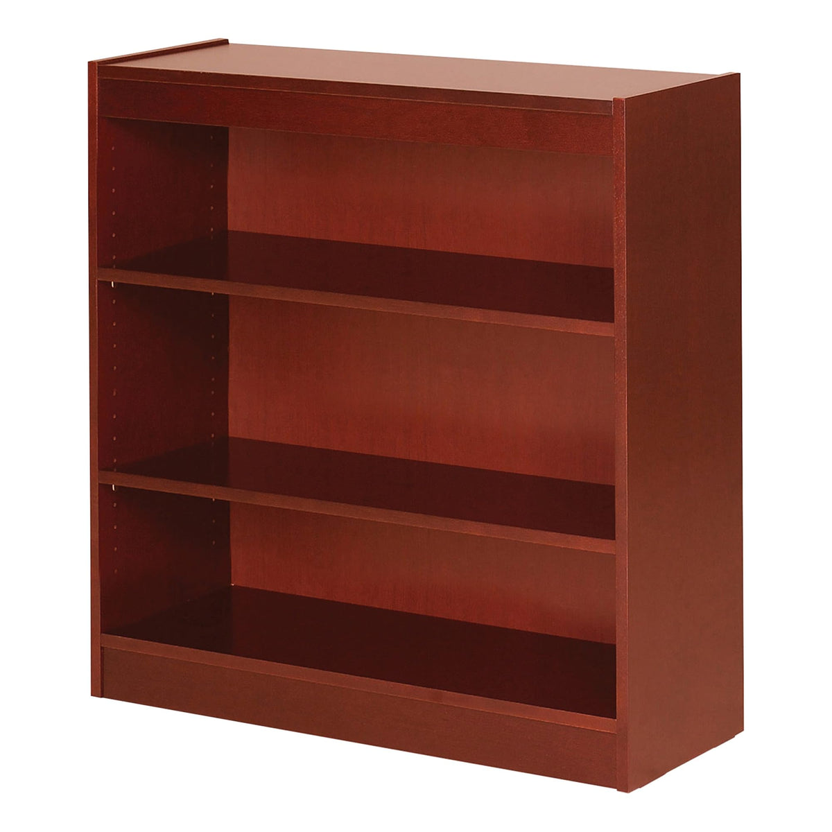 Lorell Three Shelf Panel Bookcase, 36&quot; X 12&quot; X 36&quot;, Cherry