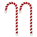 Haute Decor Candy Cane Stocking Holder Holds Up to 10 Lbs (Velvet 2-Pack) - Soft velvet wrapped around strong steel core, lightw