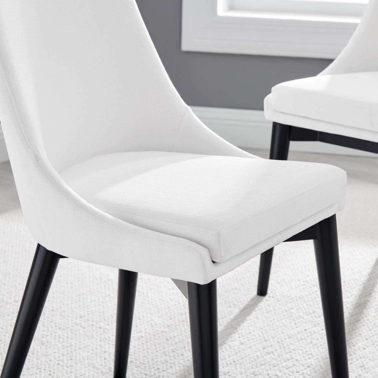 Modway Viscount Chair, White, 24 X 19 X 34