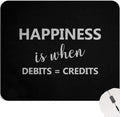Accountants Mousepads Accounting 9 Inch Mouse Pad Gift - Debits = Credits Accountant Gift 9 X 8 Icnh Mousemat