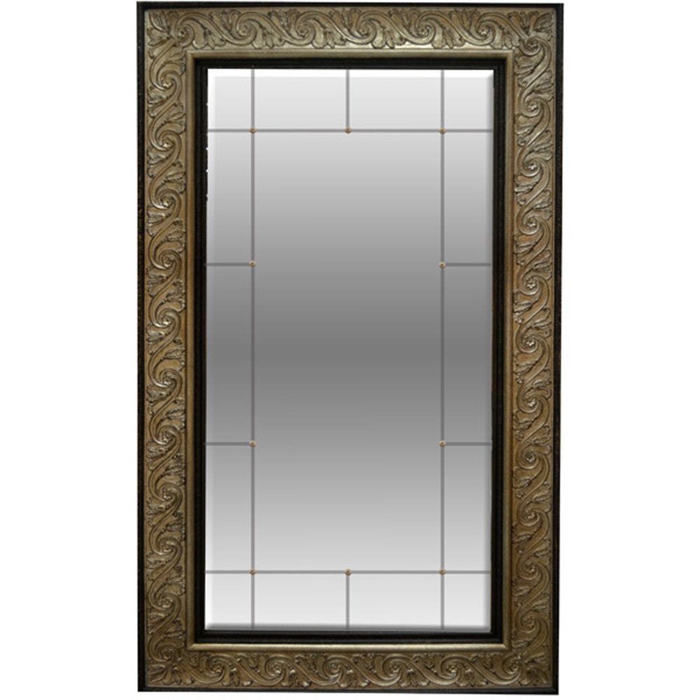 Timeless Reflections By Afd Home 11098883 Hyde Park Floor Mirror, Antique Silver Finish