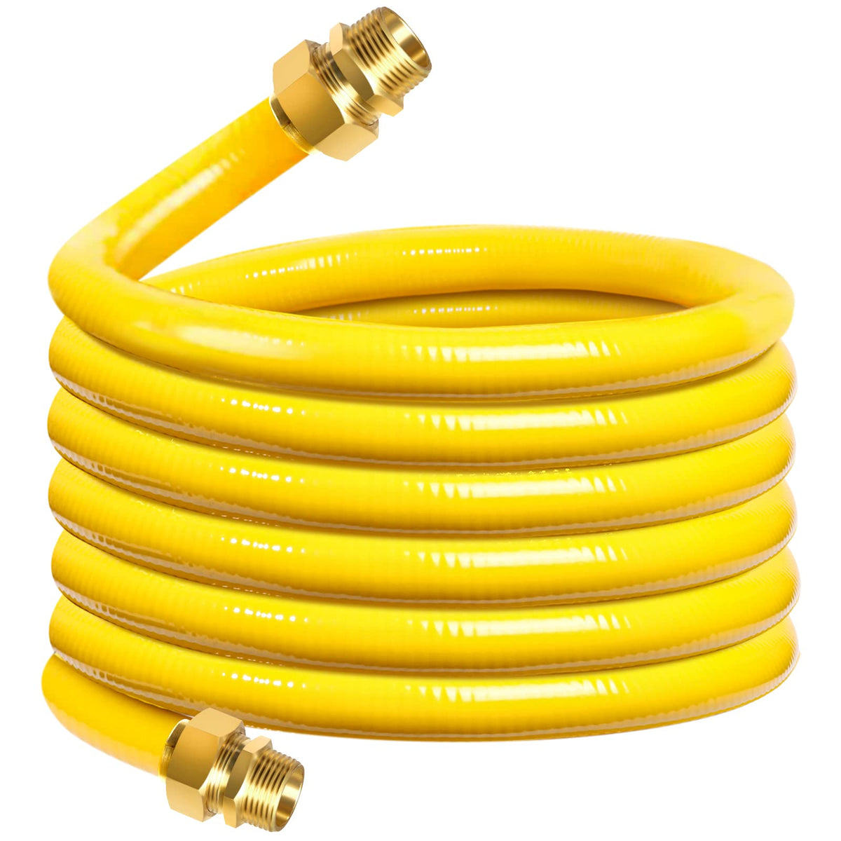 Csst Corrugated Stainless Steel Tubing 70 Ft 1/2' Flexible Natural Gas Line Pipe Propane Conversion Kit Grill Hose With Male Ad
