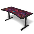 Arozzi Arena Special Edition Ultrawide Curved Gaming and Office Desk with Full Surface Water Resistant Desk Mat Custom Monitor M
