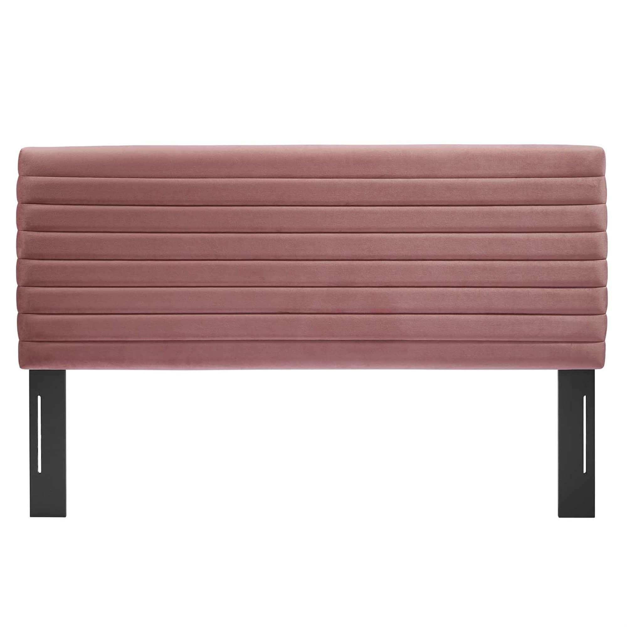 Modway Tranquil Upholstered Wood King/California King Headboard In Dusty Rose