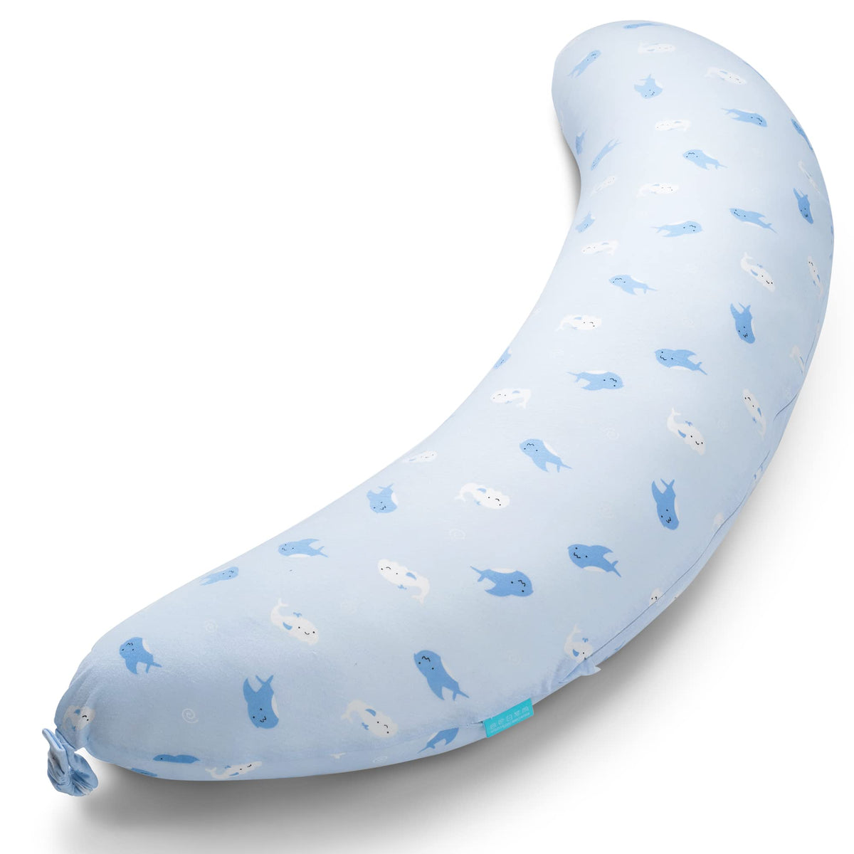 Byriver Firm C Shaped Body Pillow For Side Sleeping Women Men, Cooling Pregnancy Pillows For Sleeping, Washable Jersey Cotton Co