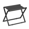 SONGMICS Luggage Rack, Foldable Suitcase Stand, Metal Luggage Holder, Synthetic Leather, Easy to Assemble, for Guest Room, Hotel