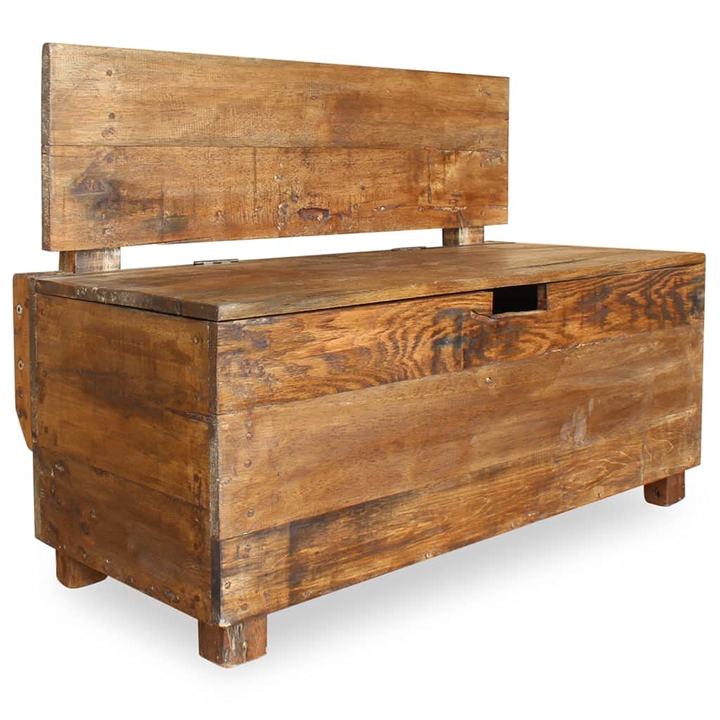 vidaXL Bench Solid Reclaimed Wood 33.9&quot;x15.7&quot;x23.6&quot;