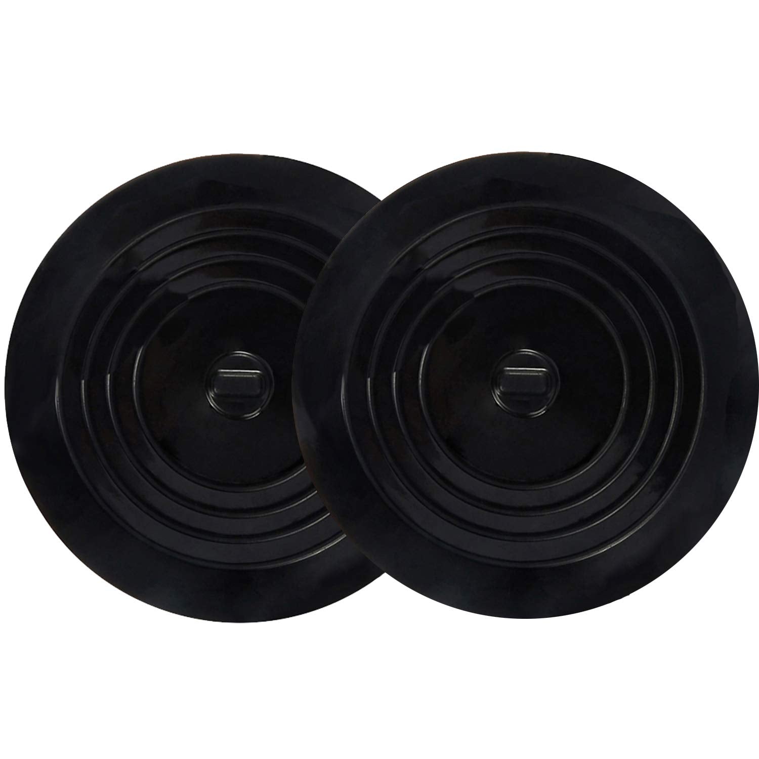 V-TOP Tub Stopper 2 Pack, 6 inches Large Silicone Drain Plug Hair Stopper Flat Suction Cover for Kitchen, Bathroom and Laundry