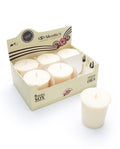 Christmas Eve Soy Votive Candles - Scented with Natural Fragrance Oils - 6 Beige Natural Votive Candle Refills - Christmas & Hol