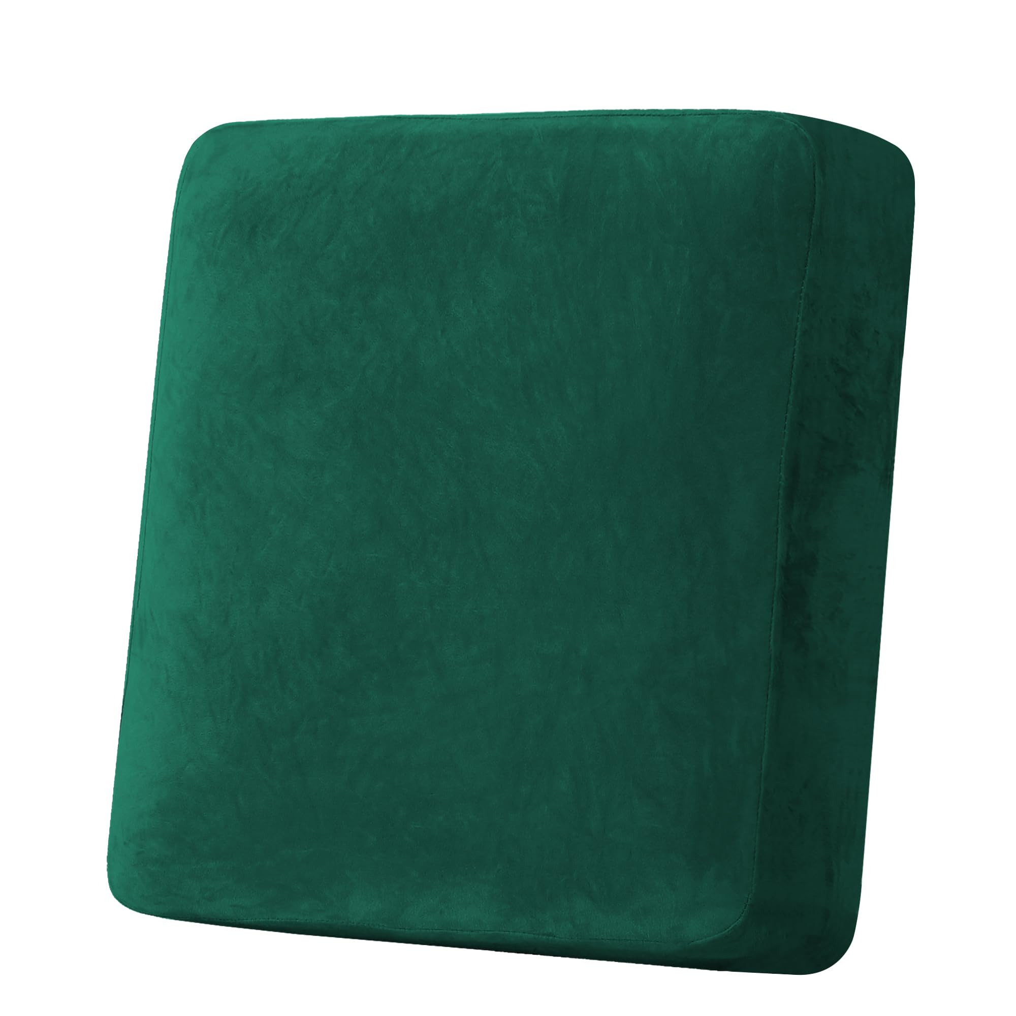 H.Versailtex Velvet Stretch Couch Cushion Cover Plush Cushion Slipcover For Chair Cushion Furniture Protector Seat Cushion For C