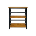 Casual Home Shelf Bookcase Antique Walnut/Black