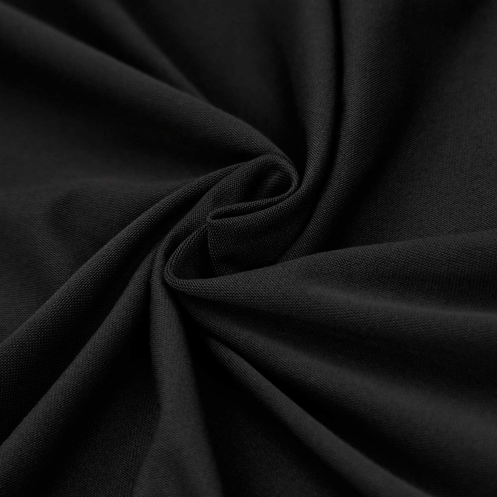 Searchi Club Chair Slipcover Stretch Barrel Chair Covers Solid Color Tub Chair Slipcovers Spandex Armchair Sofa Cover Removable Couch Furniture Protector Arm Chair Cover For Living Room(Black)