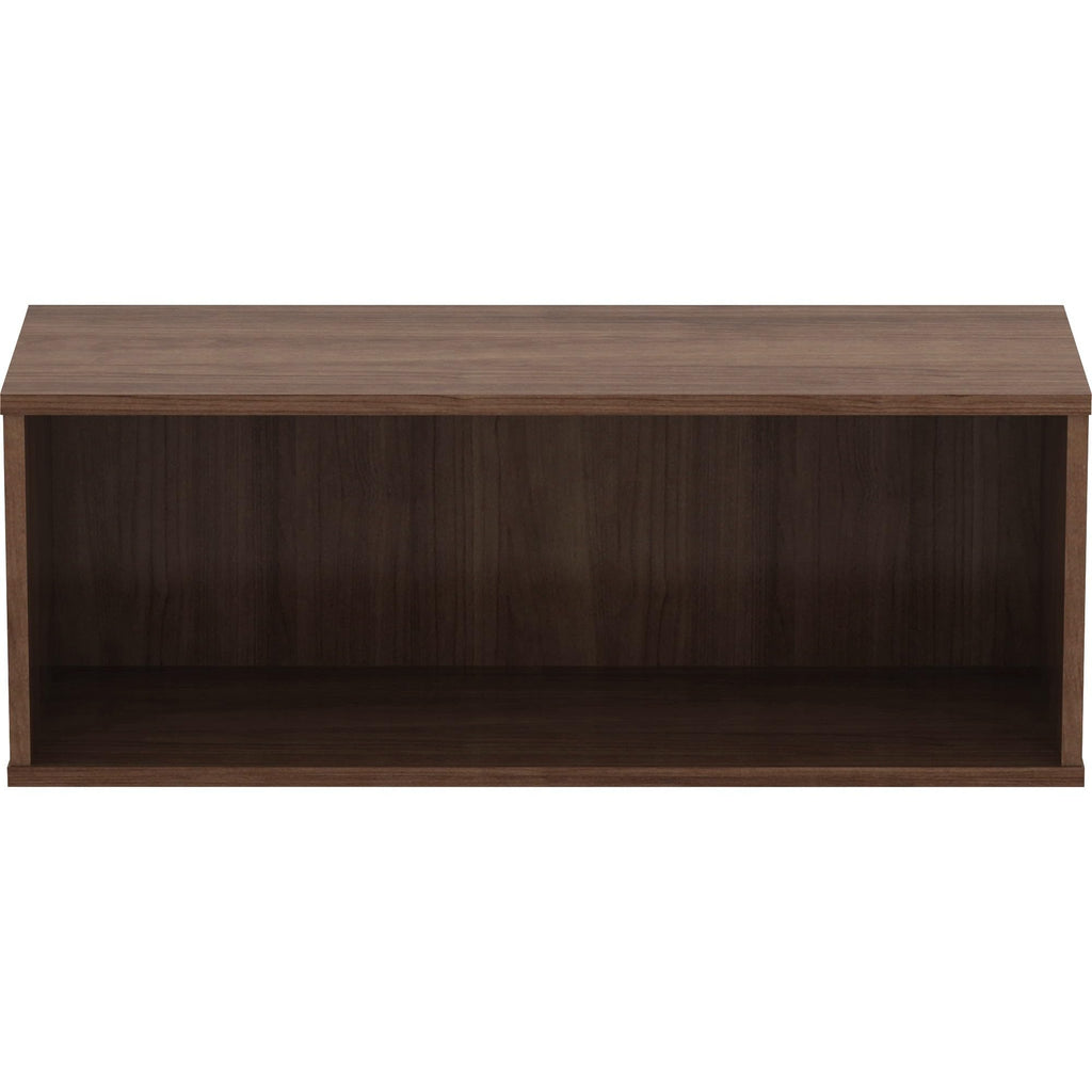 Lorell, Llr90280, Panel System Open Storage Cabinet, 1 Each, Walnut