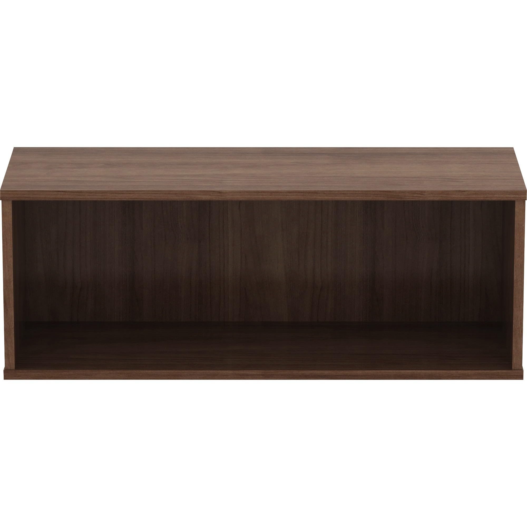 Lorell, Llr90280, Panel System Open Storage Cabinet, 1 Each, Walnut