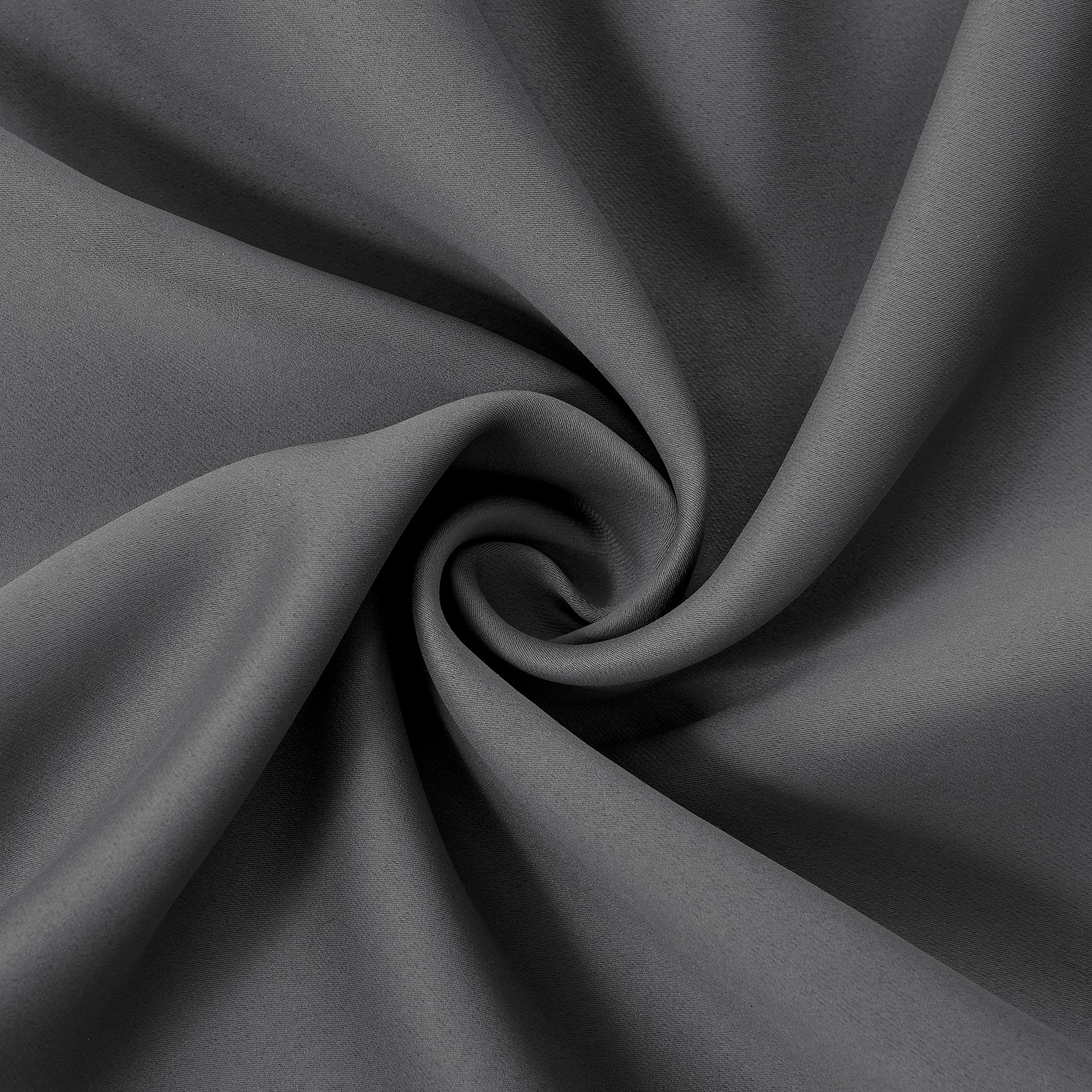 Lemomo Grey Thermal Blackout Curtains/38 X 54 Inch/Set Of 2 Panels Room Darkening Curtains For Bedroom